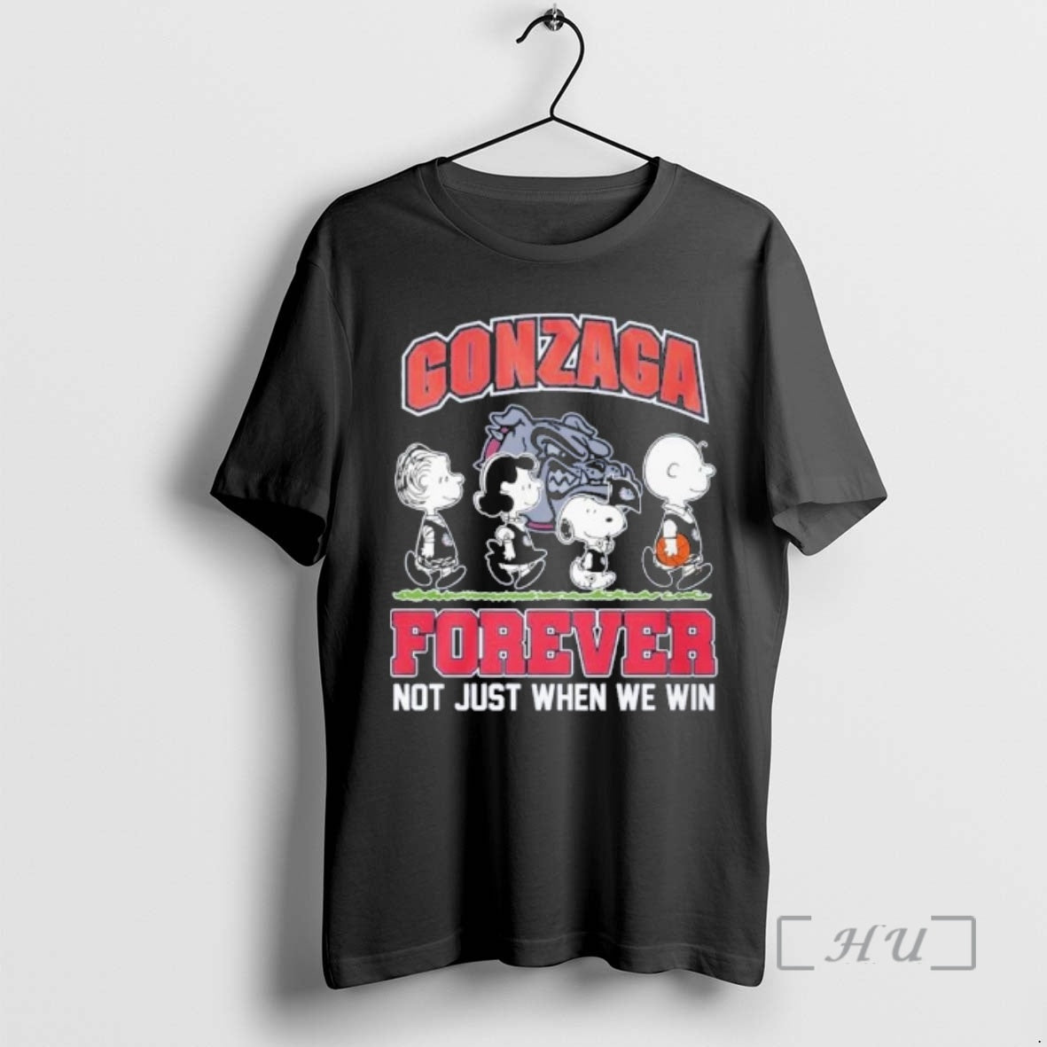 Officials The Peanuts X Gonzaga Basketball Forever Not Just When We Win Premium T Shirts