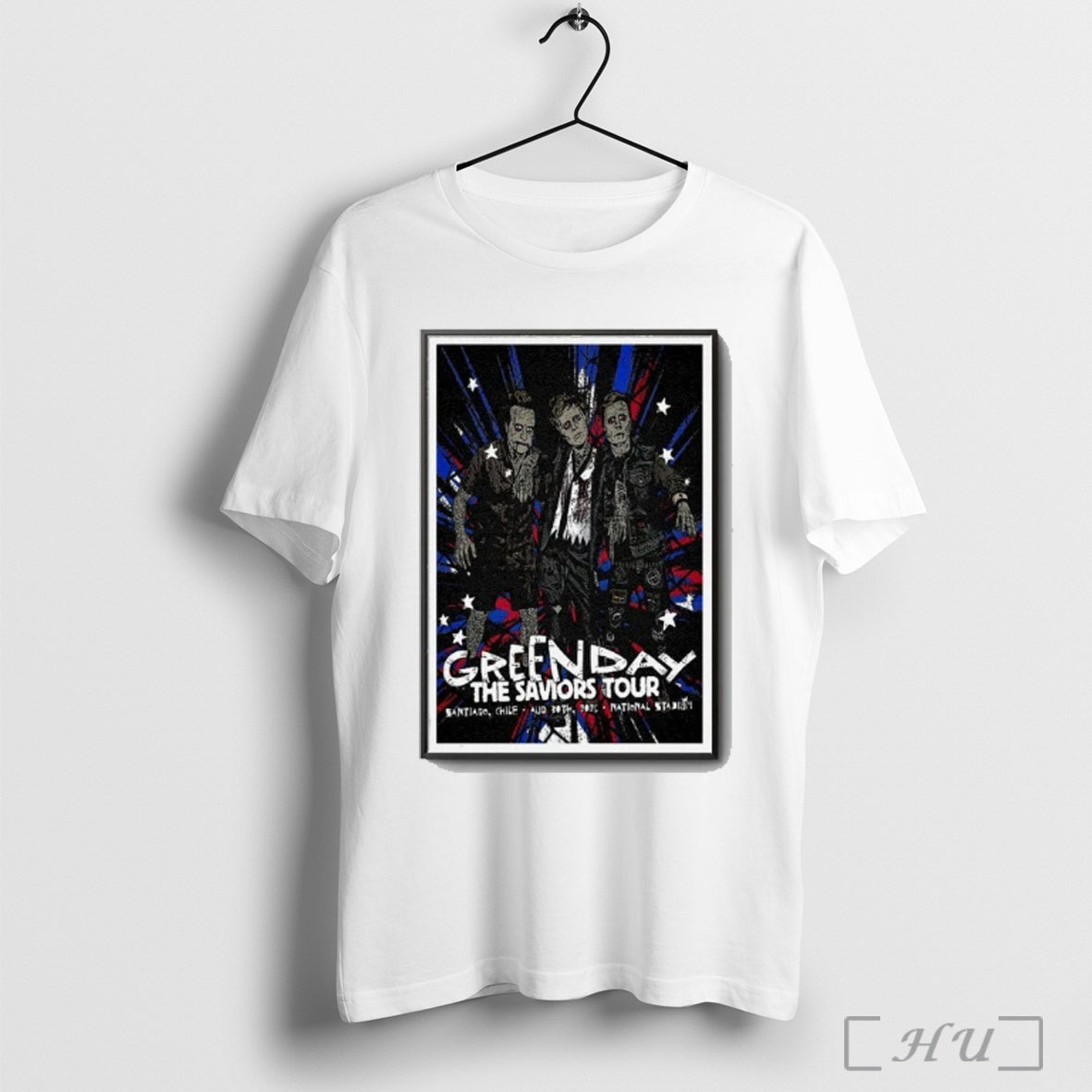 Officials Tour 2025 Green Day National Stadium Santiago Poster T Shirt