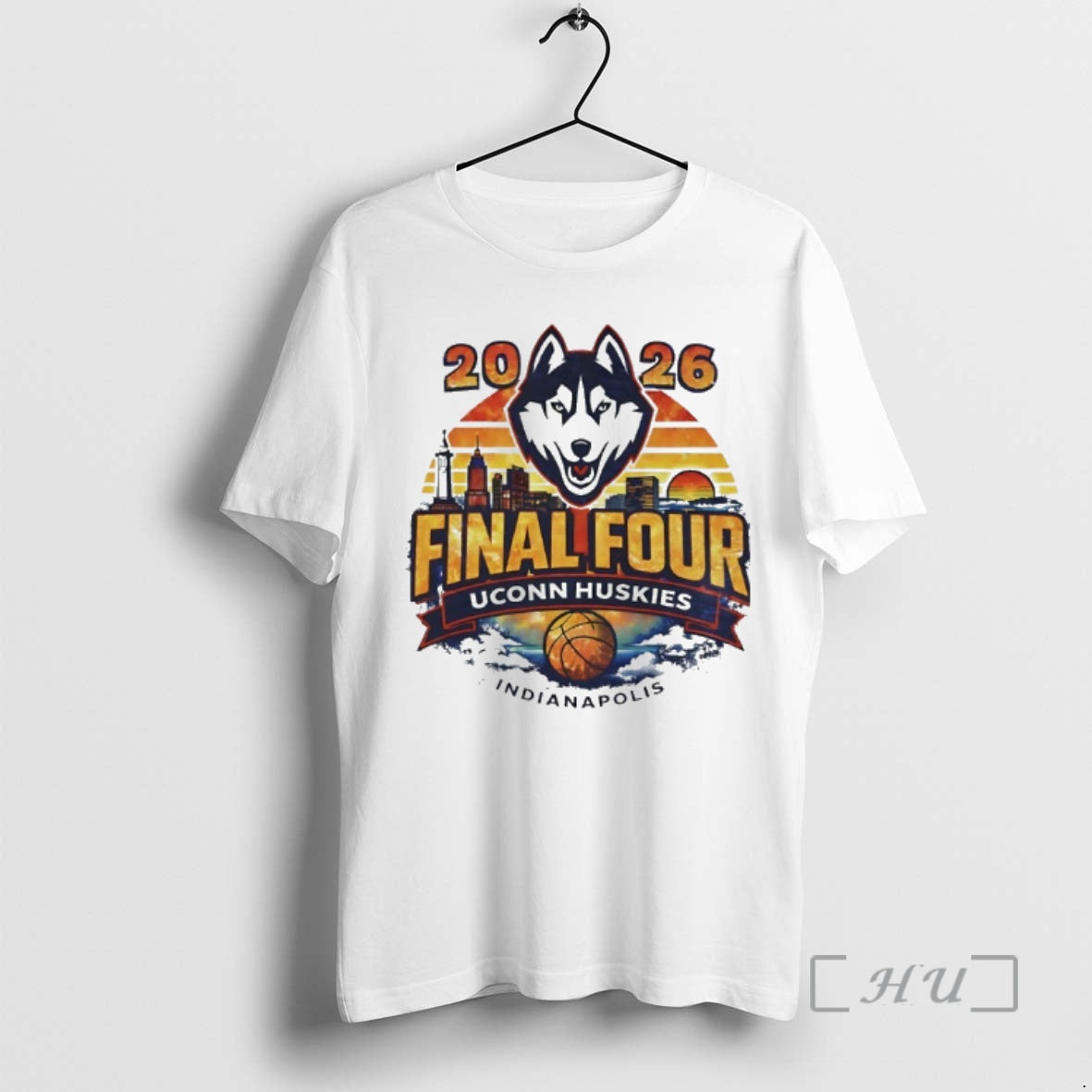 Officials Uconn Huskies 2026 Final Four Indianapolis Graphic Retro