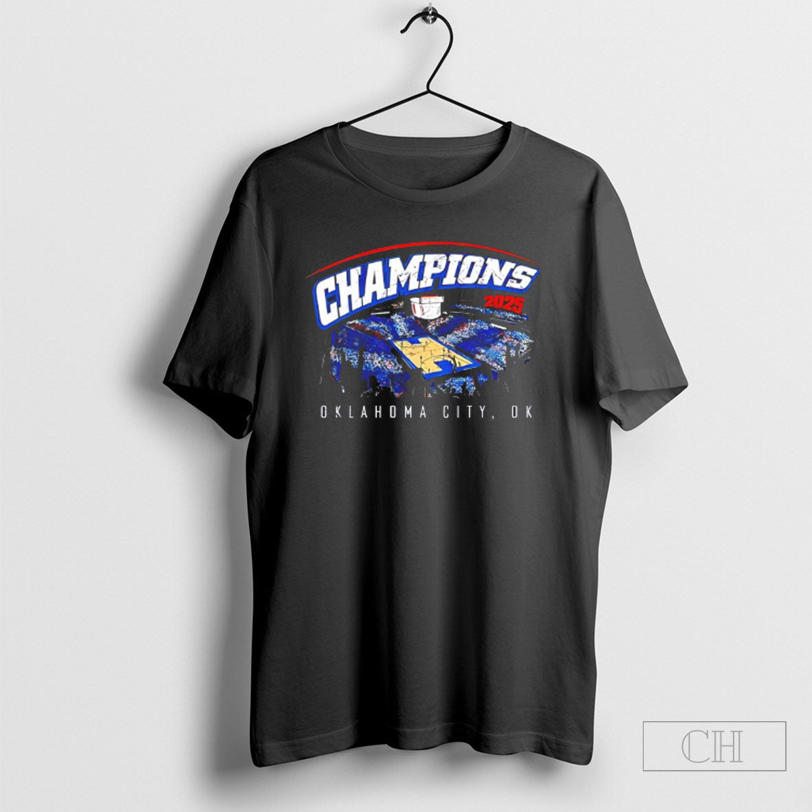 Oklahoma City Thunder Champions 2025 Crowd Tee Shirt