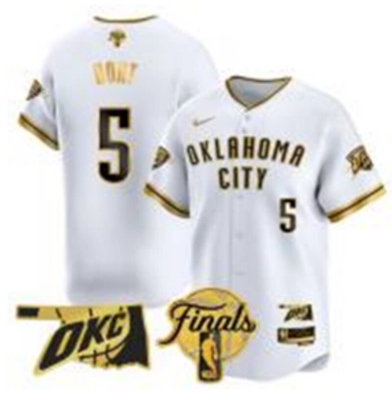 Oklahoma City Thunder #5 Luguentz Dort nba Collaboration Style 2