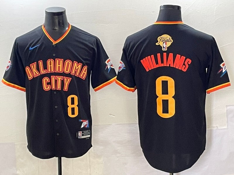 Oklahoma City Thunder #8 Jalen Williams nba Collaboration Style 12