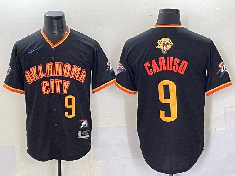 Oklahoma City Thunder #9 Alex Caruso nba Collaboration Style 6