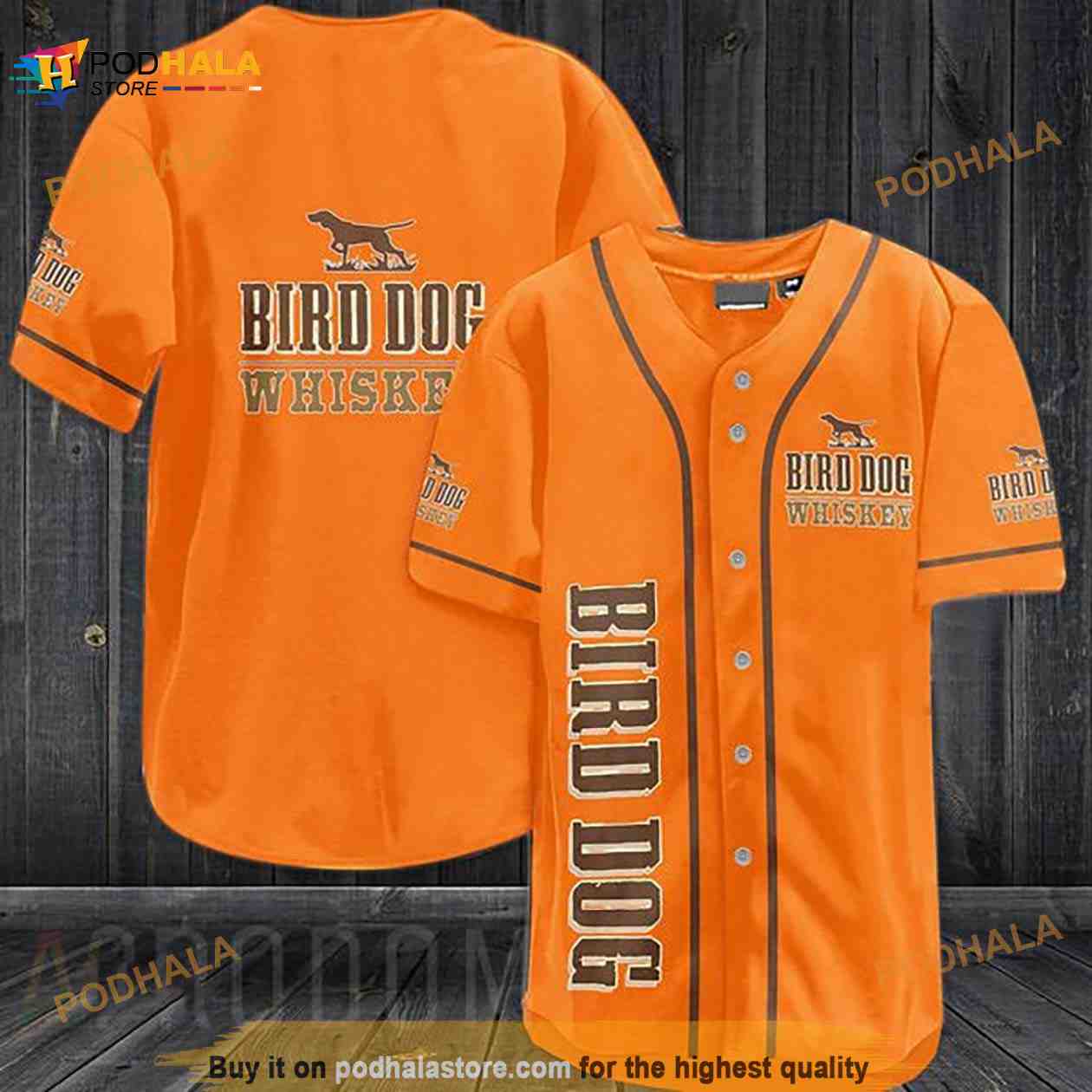 Orange Bird Dog 3D Baseball Jersey