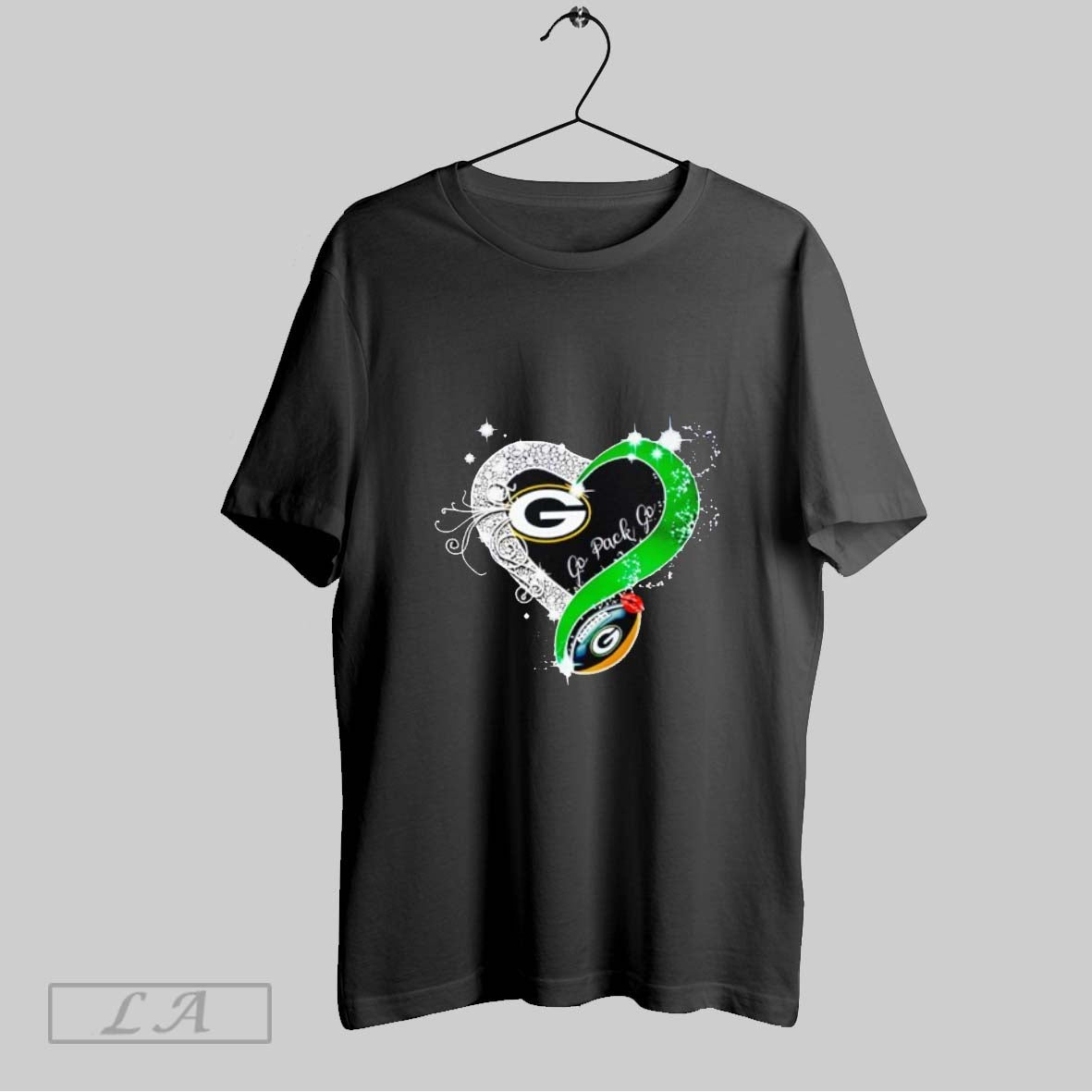Original Green Bay Packers Go Pack Go Diamond Heart 2025