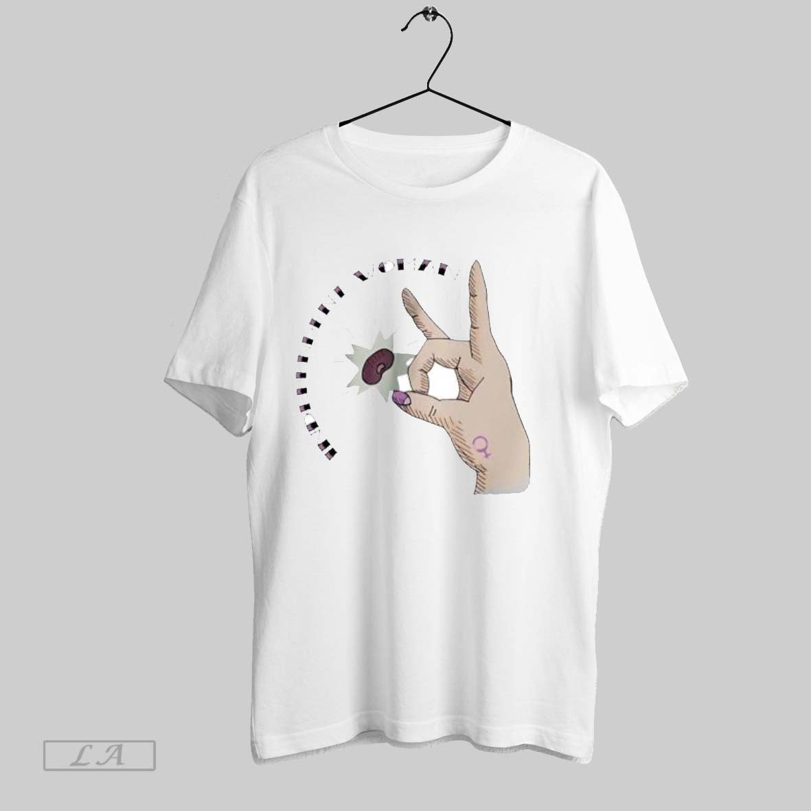 Original Independent Woman Hand Bean Female Empowerment Graphic