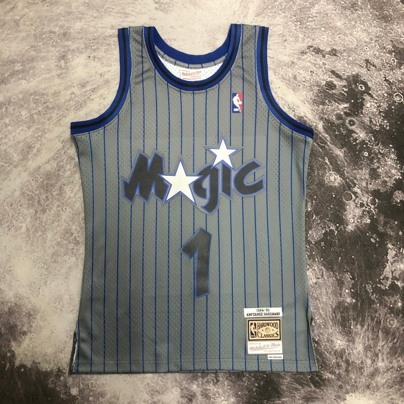 Orlando Magics #1 Penny Hardaway sw Magic 9495 Season Gray 1 # Hardaway Style 2