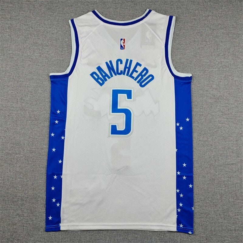 Orlando Magics #5 Paolo Banchero 26 Magic 5 White City Edition Style 1