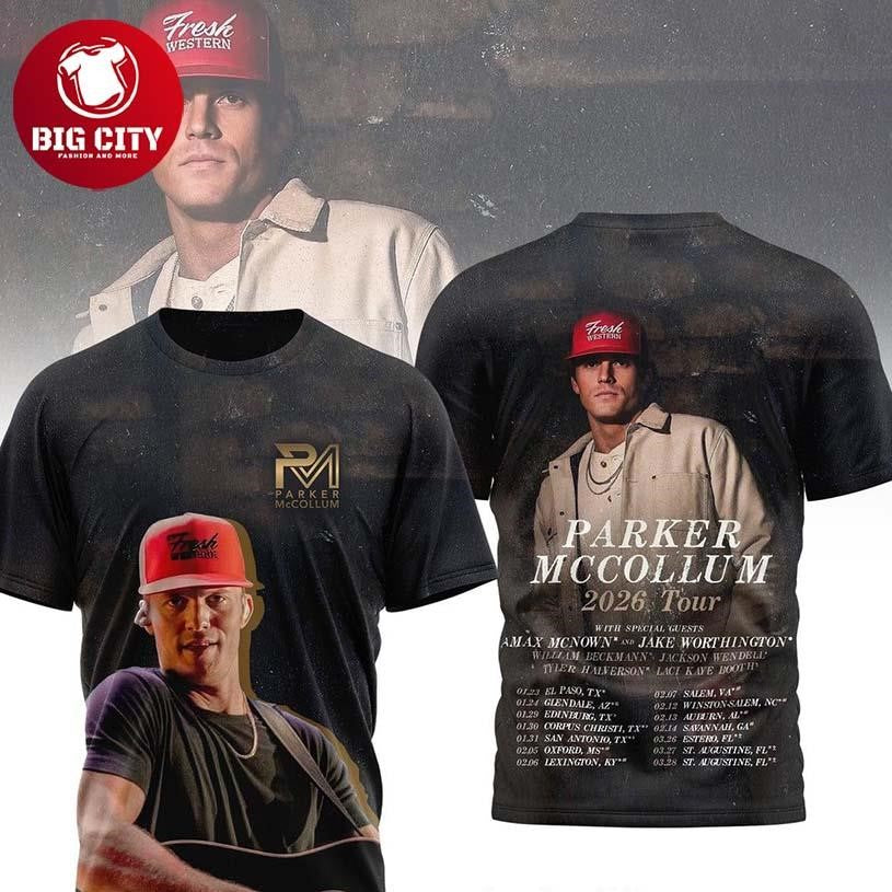 Parker McCollum 2026 Tour Dates Ready For The Show Two Sided Shirt