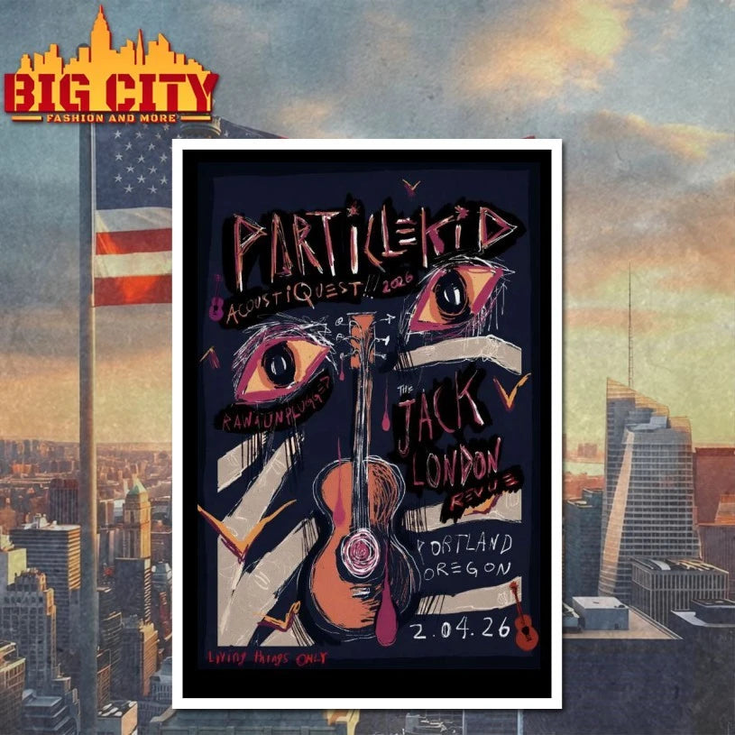 Particlekid AcoustiQuest Feb 4 2026 Jack London Revue In Portland OR Poster shirt