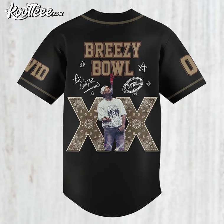 Personalized Chris Brown Breezy Bowl XX Baseball Jersey