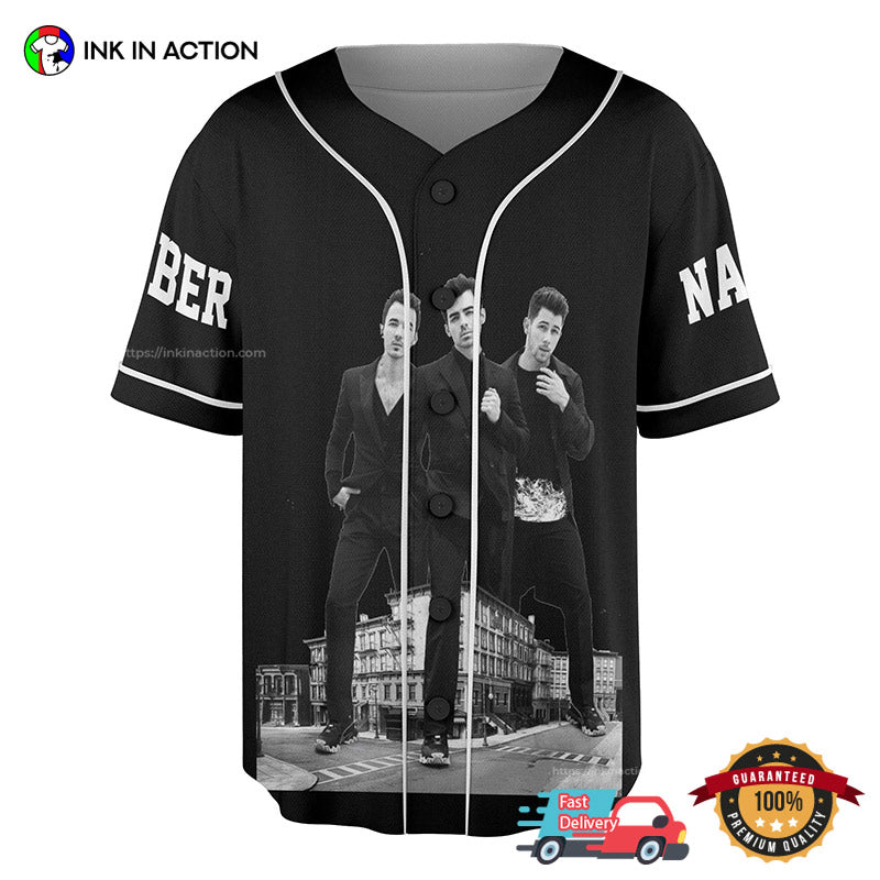 Personalized Jonas Brothers 20th Anniversary Tour Signatures Baseball Jersey