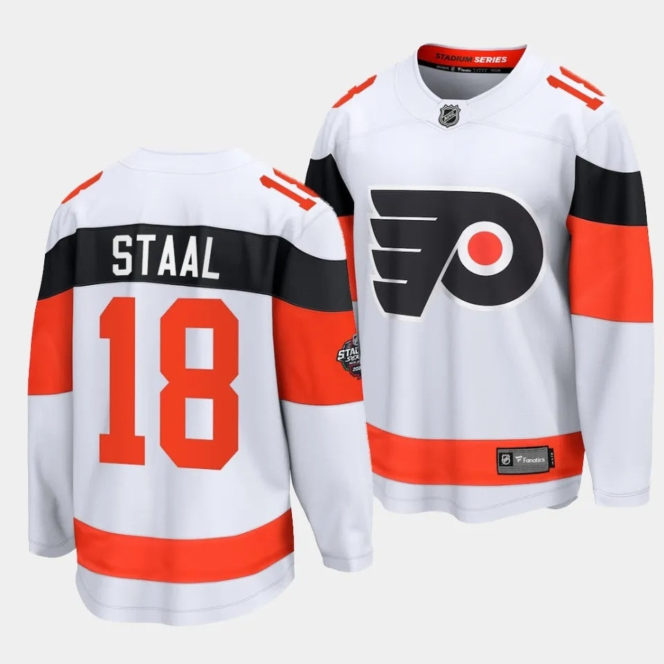 Philadelphia Flyers #18 Marc Staal 2024 NHL Stadium Series Jersey – White