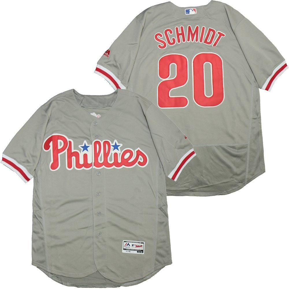 Philadelphia Phillies #20 Mike Schmidt Phillies 20 Gray Elite