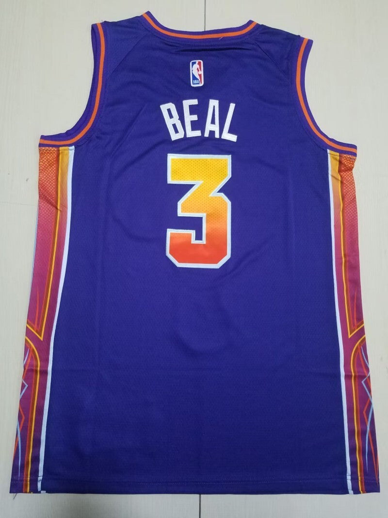 Phoenix Suns #3 Bradley Beal Suns 3 New Purple City s-xxl Style 1