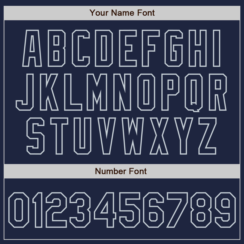 Custom Navy-Silver Gradient Classic Vertical Stripe Authentic Baseball Jersey