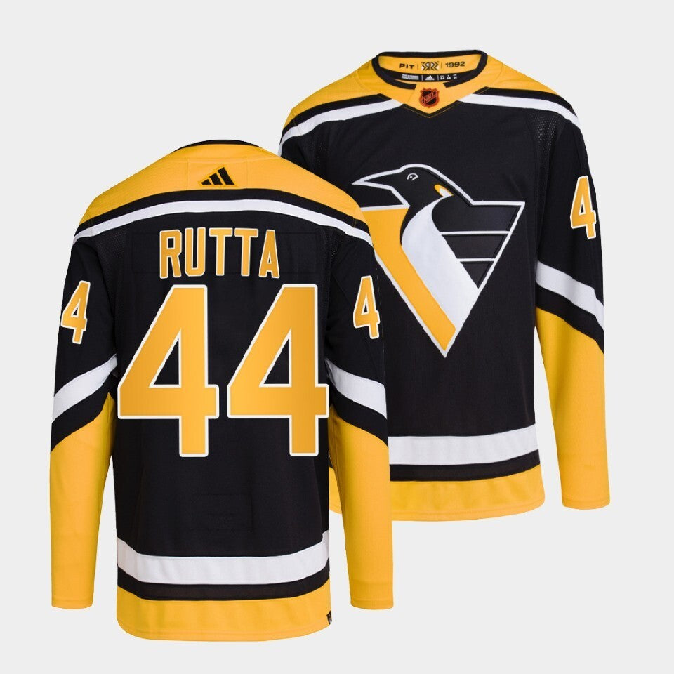 Pittsburgh Penguins #44 jan-rutta-black-2022reverse-retro-2.0-authentic-primegreen-jersey