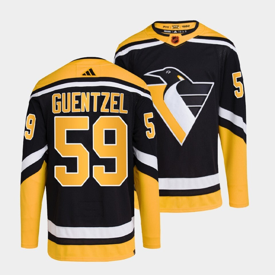 Pittsburgh Penguins #59 jake-guentzel-black-2022reverse-retro-2.0-authentic-primegreen-jersey