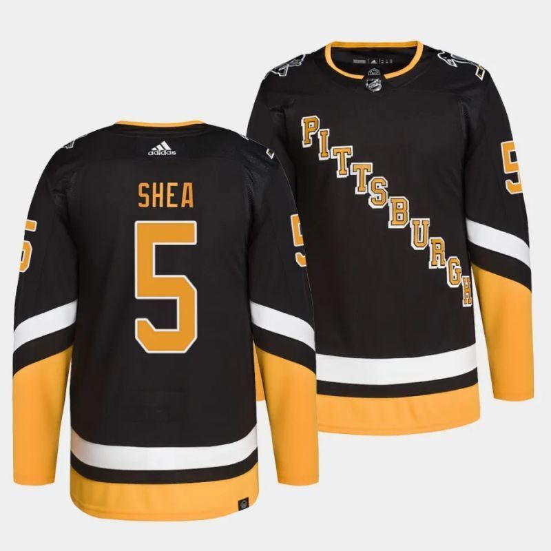 Pittsburgh Penguins #5 ryan shea alternate black jersey