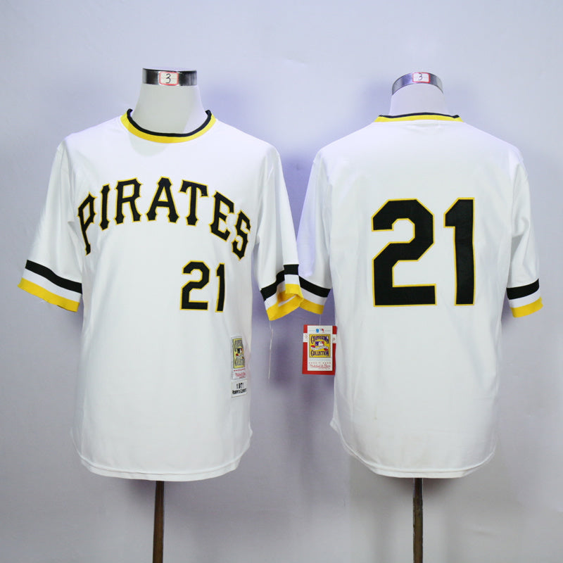 Pittsburgh Pirates #21 Pirates 21 White Pullover 1971 Retro