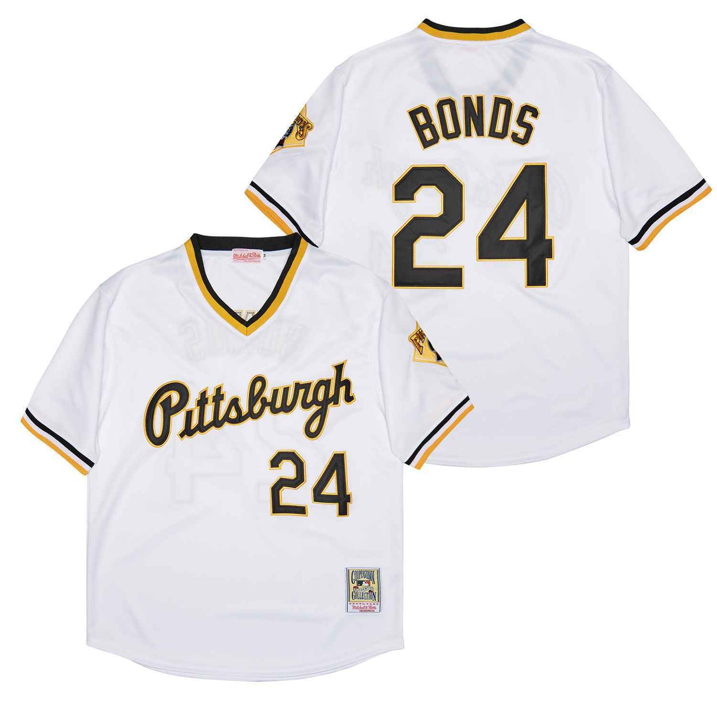 Pittsburgh Pirates #24 Barry Bonds Pirates 24 White New Retro