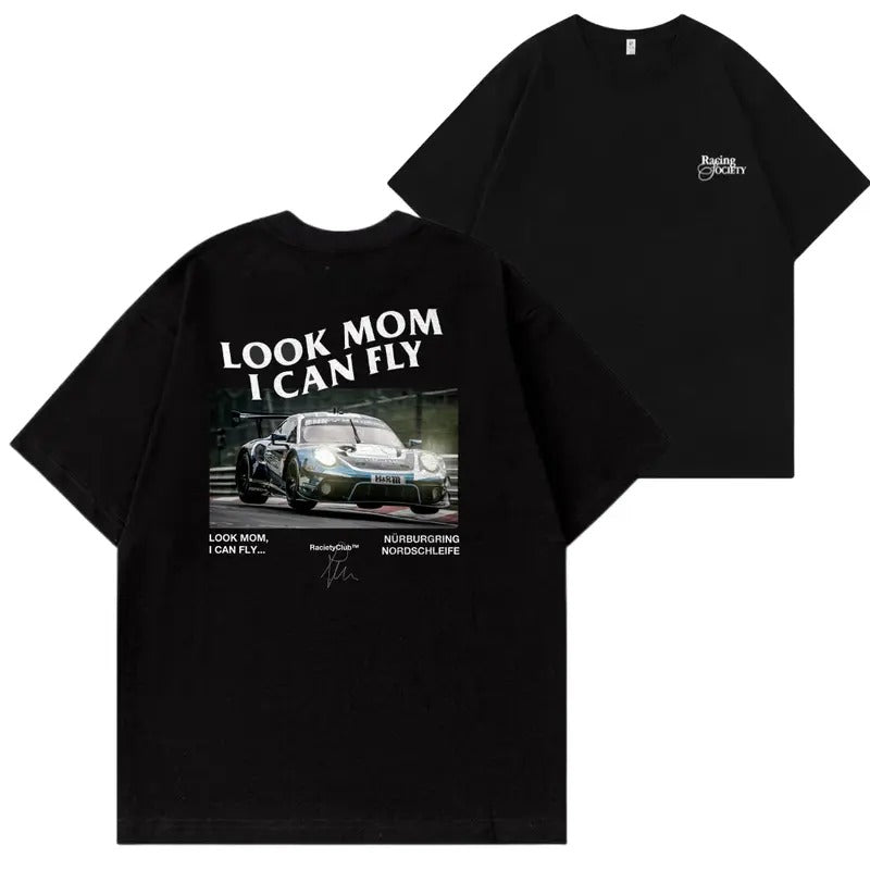 Porsche "Look Mom I Can Fly" T-shirt, Hoodie, Sweater, Car Enthusiast Shirt, Car Clothing, 90's Car, Unisex, Vintage car...