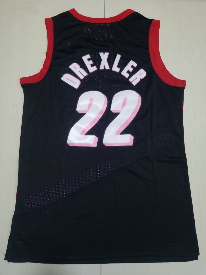 Portland Trail Blazers #22 Clyde Drexler Trail Blazers 22 Retro Black s-xxl Style 1