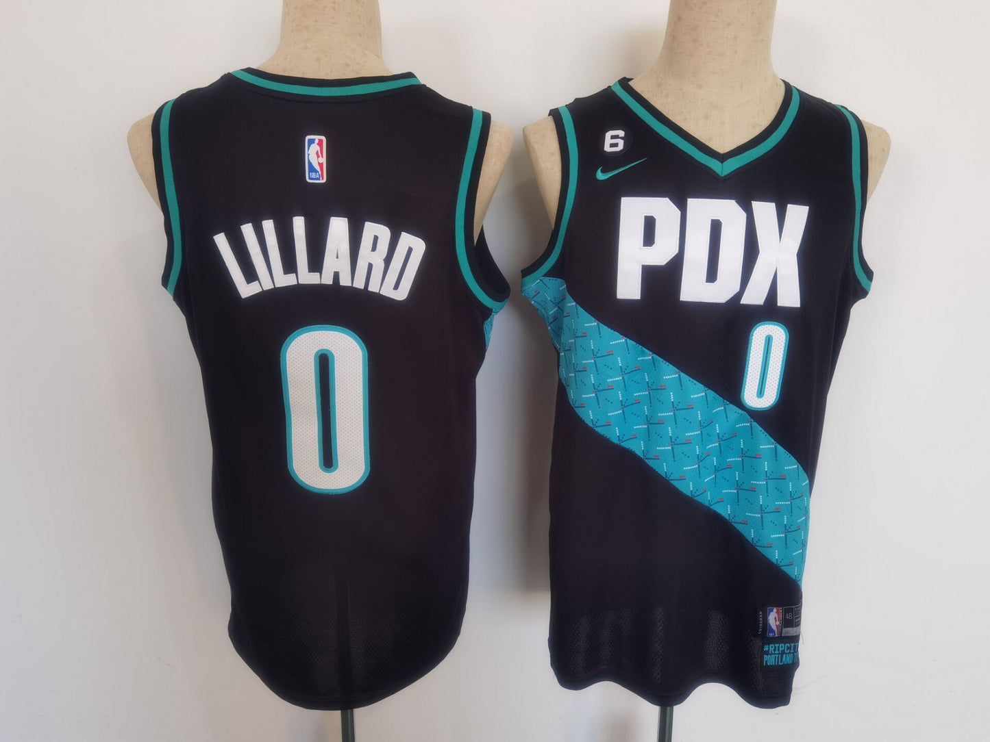 Portland Trail Blazers#0 Damian Lillard Trail Blazers 0 Black 23 City