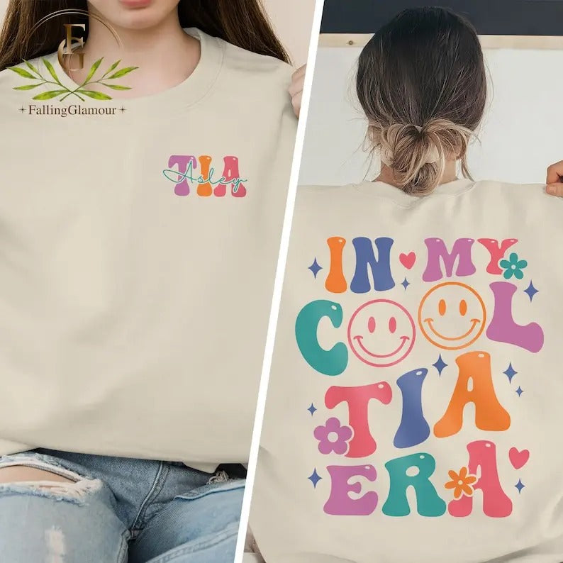 Premium In My Tia Era Sweatshirt, Tia Sweatshirt, Cool Auntie Sweatshirt, Aunt Shirt, New Tia Gift, Tia To Be Shirt,...