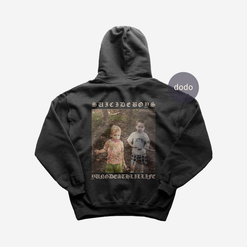 Premium Suicideboys Hoodie - YUNGDEATHLILLIFE Album Hoodie - Suicideboys New Album Hoodie - Unisex Heavy Cotton Hoodie...