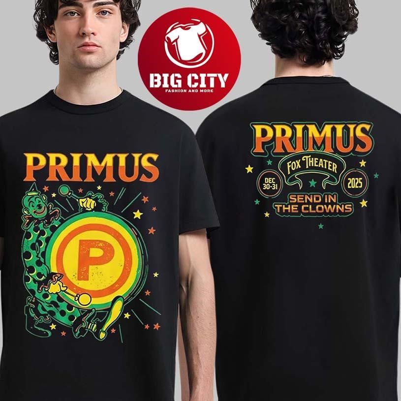 Primus 2025 New Years Eve Shows Two Sided Shirt