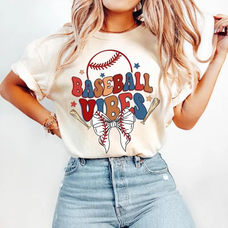 Retro Baseball tShirt-sweatshirt-hoodie, Baseball Coquette sweatshirt, Game Day Baseball tshirt, Baseball Bow sweatshirt,...
