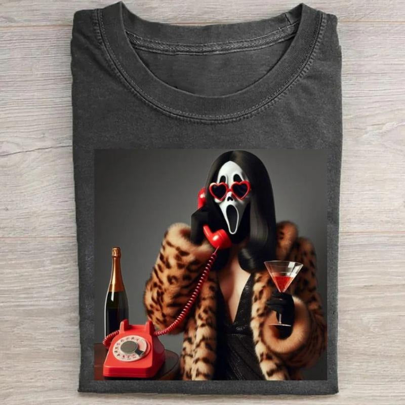 Retro Ghostfacee Funny T-shirt, Funny shirt, Vintage tee, Womenswear Top Crewneck Hoodie, Sweatshirt | WearSparks.com