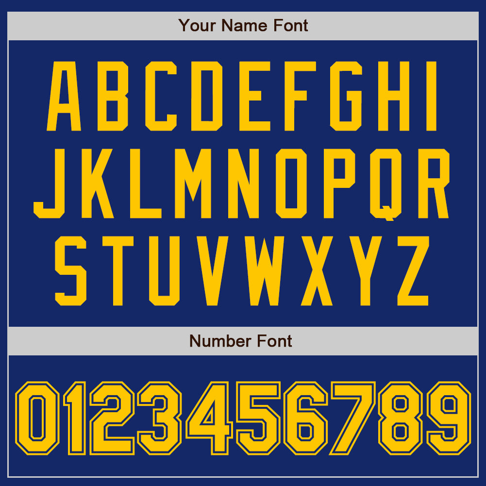 Custom Royal Yellow Authentic Baseball Jersey