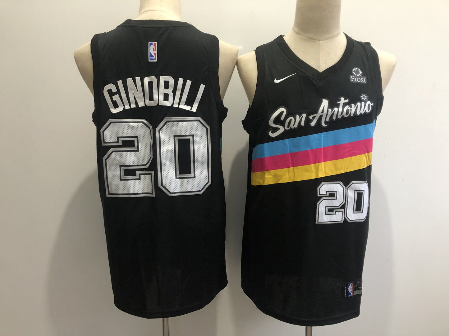 San Antonio Spurs #20 Manu Ginobili Spurs 20 Black City Edition 21