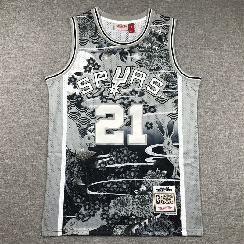 San Antonio Spurs #21 Tim Duncan Spurs Team 21 # Year of Rabbit Commemorative Style 2