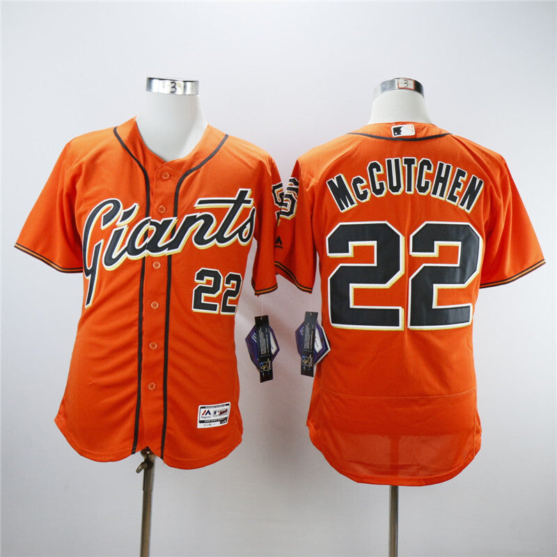 San Francisco Giants #22 Will Clark Giants 22 Orange Elite