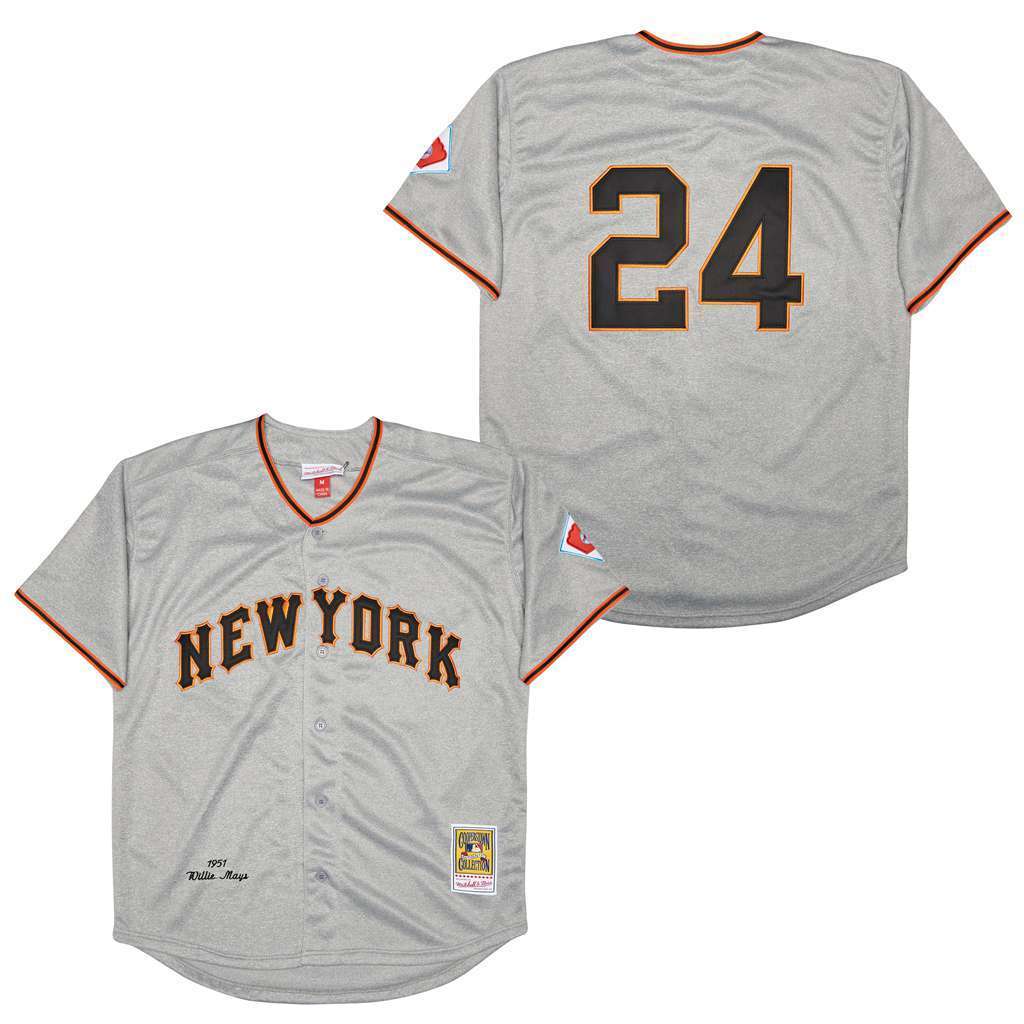 San Francisco Giants #24 Willie Mays Giants 24 Hemp Gray Retro
