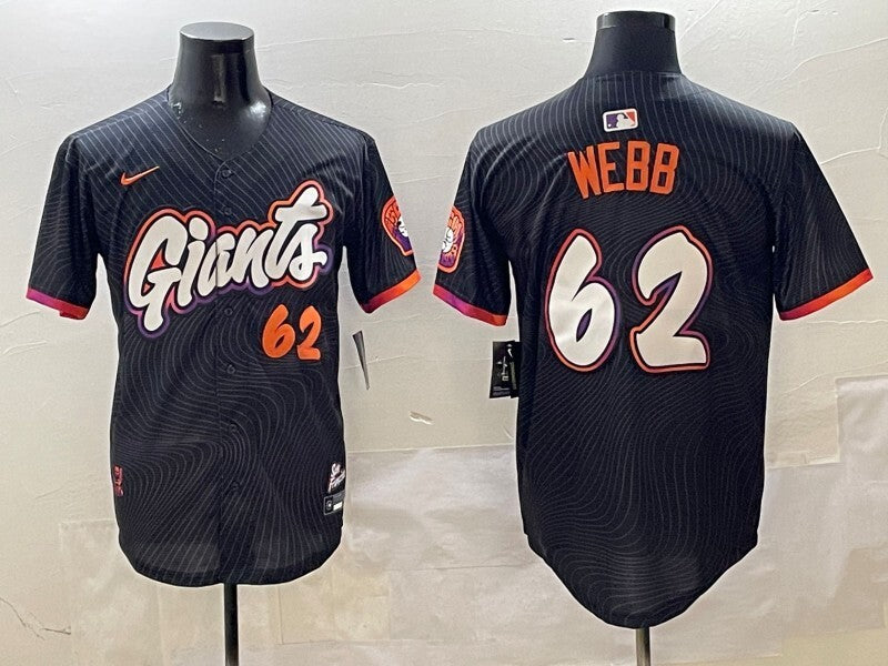 San Francisco Giants #62 Logan Webb Giants Collaboration Style 1