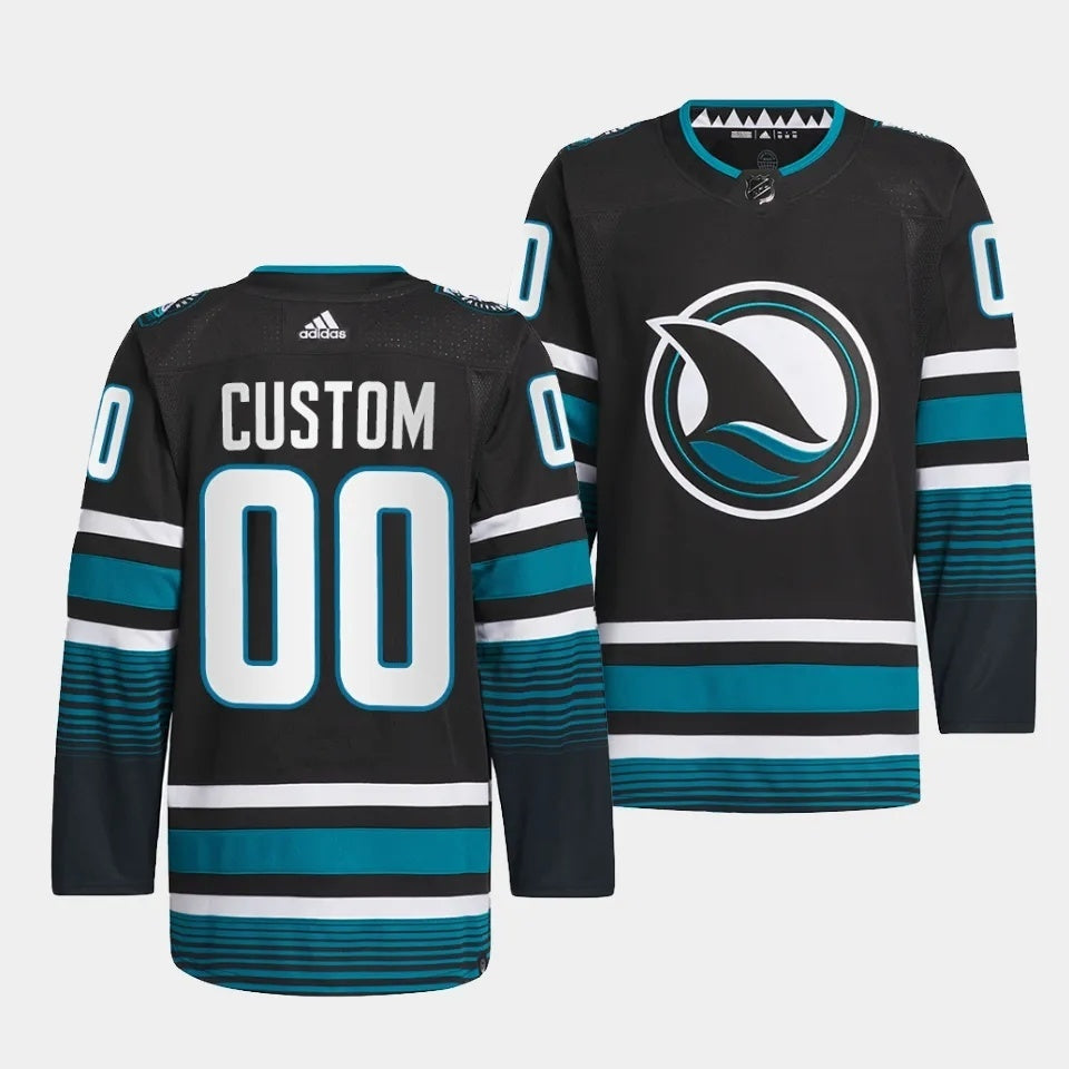 San Jose Sharks Custom 2023-24 Cali Fin 3rd Alternate Jersey