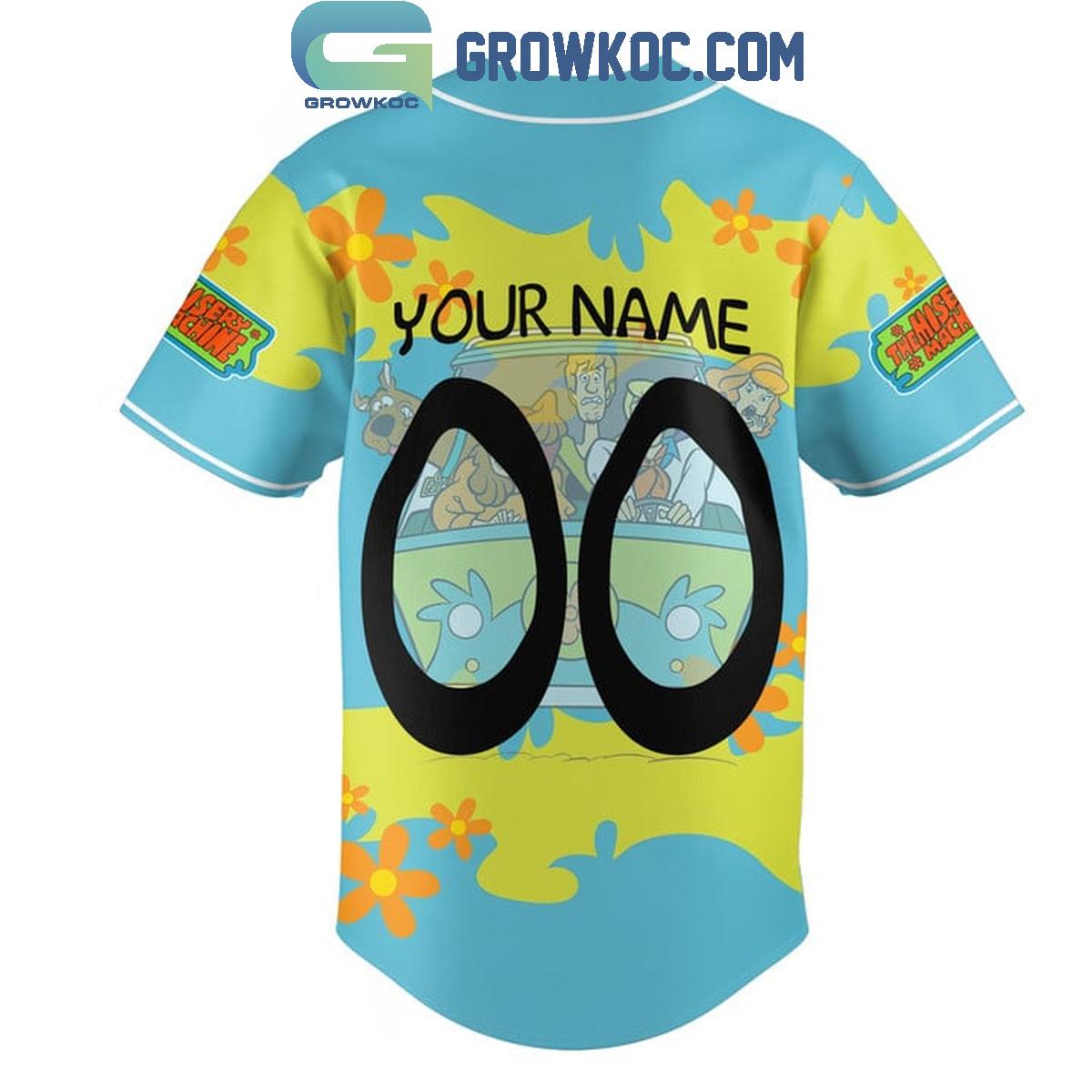Scooby Doo Property Of Mystery Inc. No Case To Sppoky Personalized Baseball Jersey