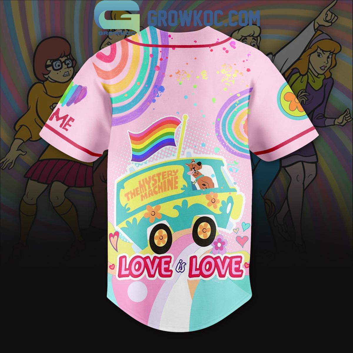 Scooby Doo The Mystery Machine Love Is Love Personalized Baseball Jersey