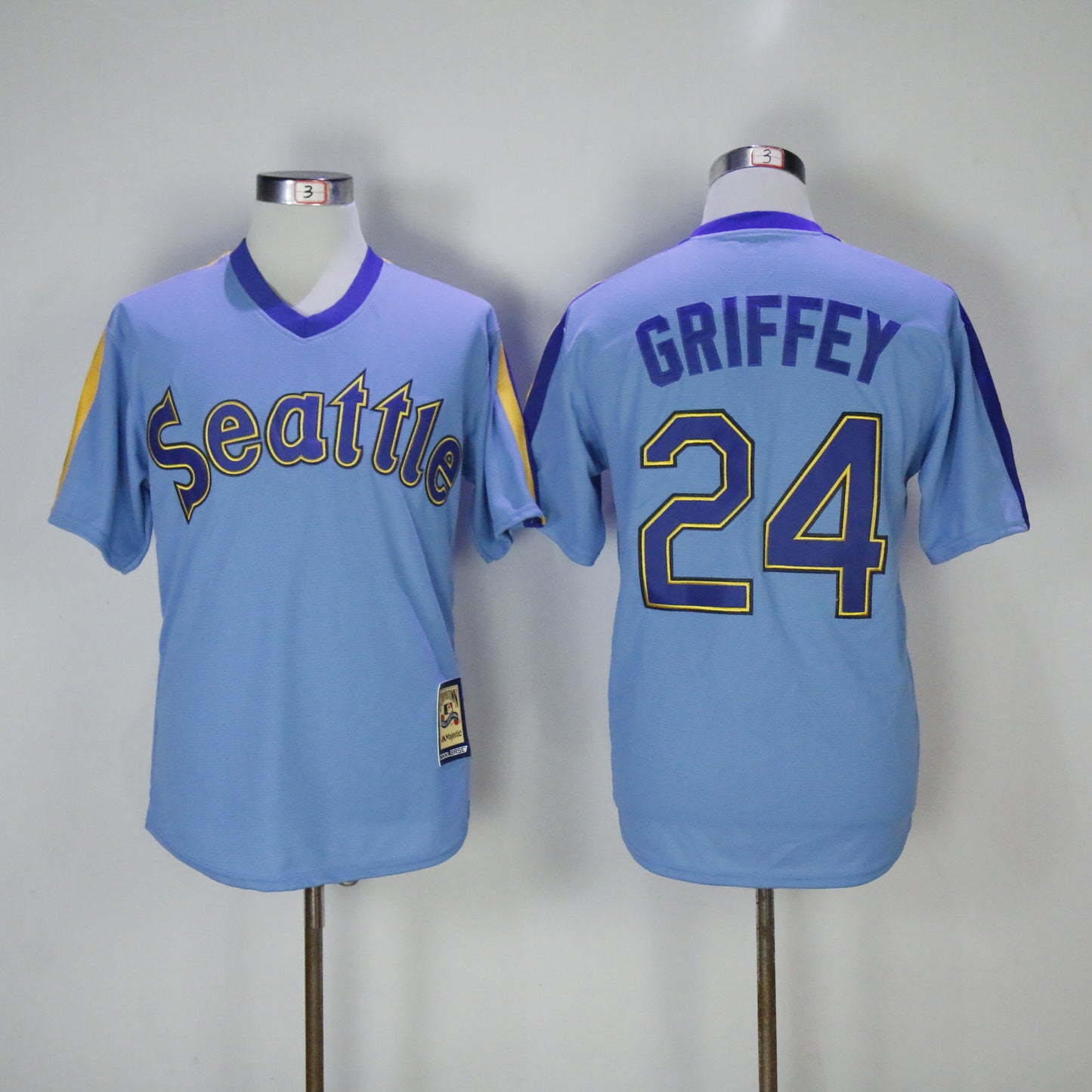 Seattle Mariners #24 Ken Griffey Mariners 24 Blue Pullover Fan Retro