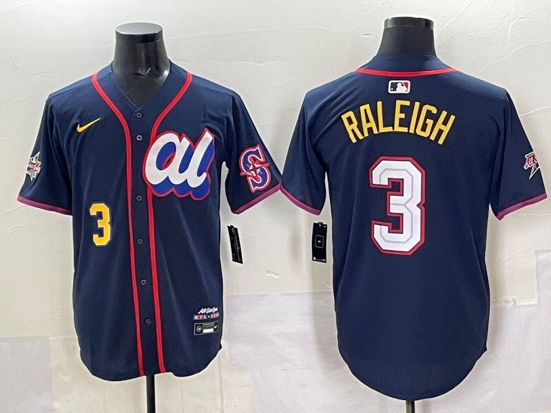 Seattle Mariners #3 Cal Raleigh Mariners 25 All-Star