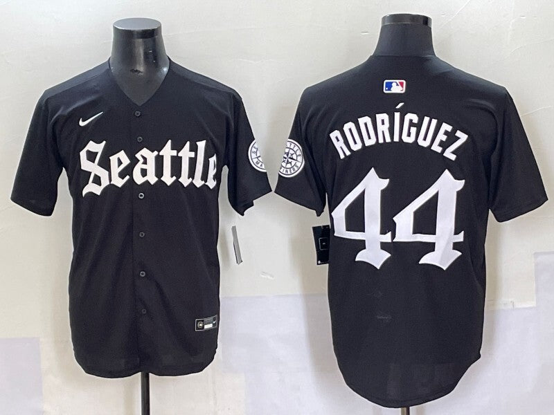 Seattle Mariners #44 Julio Rodriguez Mariners 5 Collaboration Style 2