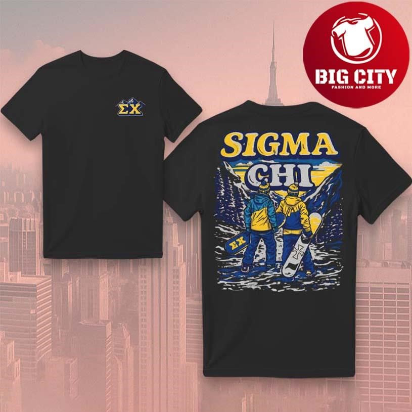 Sigma Chi Snowboarding Two Sided Shirt