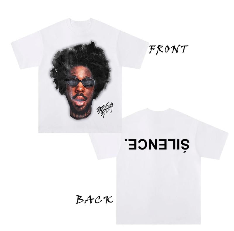 Silence Brentt Faiiyazz New Graphic Rap Tee Graphic White Shirt Hoodie, Sweatshirt | WearSparks.com