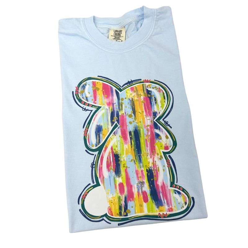Single Brushstroke Bunny Comfort Colors T-Shirt Hoodie, Sweatshirt | WearSparks.com