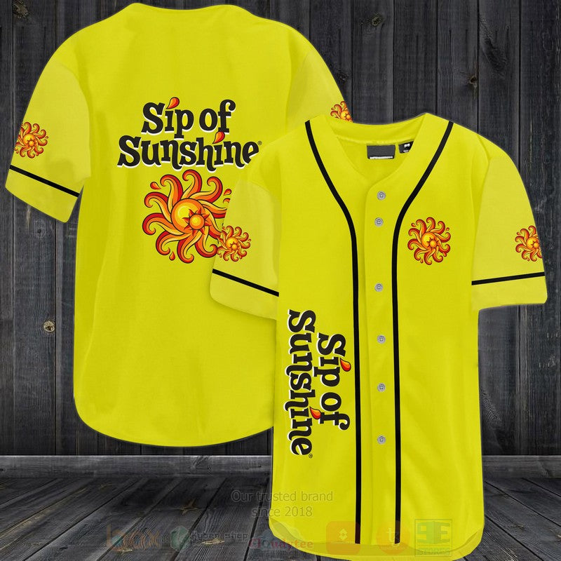 FASHION Sip of Sunshine Baseball Jerseys Botton Shirt