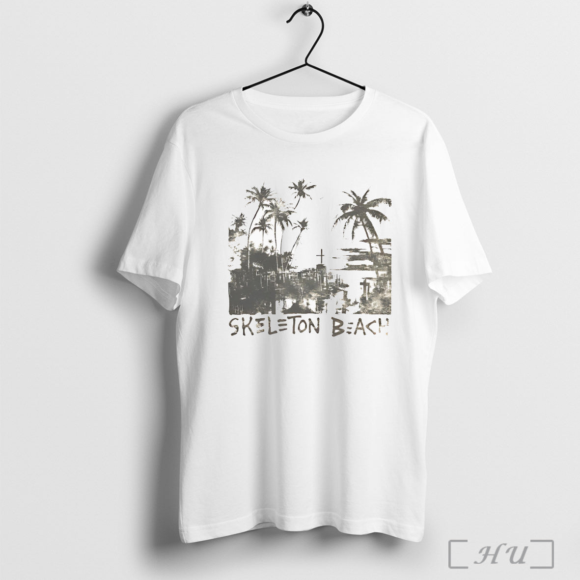 Skeleton Beach Day Night T Shirt